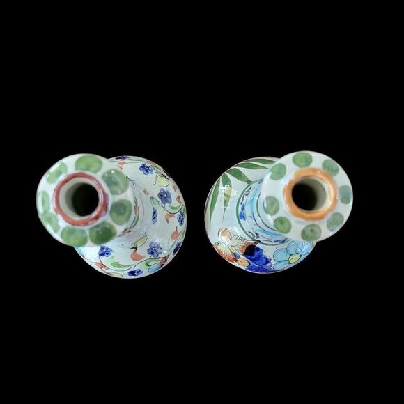 Vintage Tonala Handpainted Candle Holders (Set of 2) - Picture 5 of 10